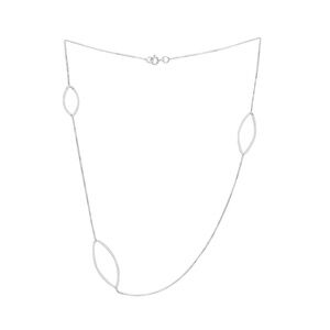 Sterling Silver Marquis Necklace
